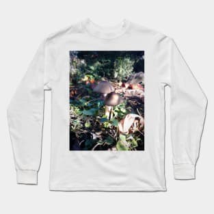 Little mushroom in the garden Long Sleeve T-Shirt